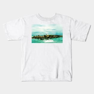 Fishing in the summertime Kids T-Shirt